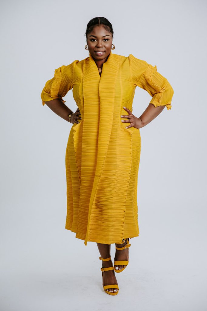 Yellow Ruffles Calf Dress Mayaki Inspired | DasoCouture
